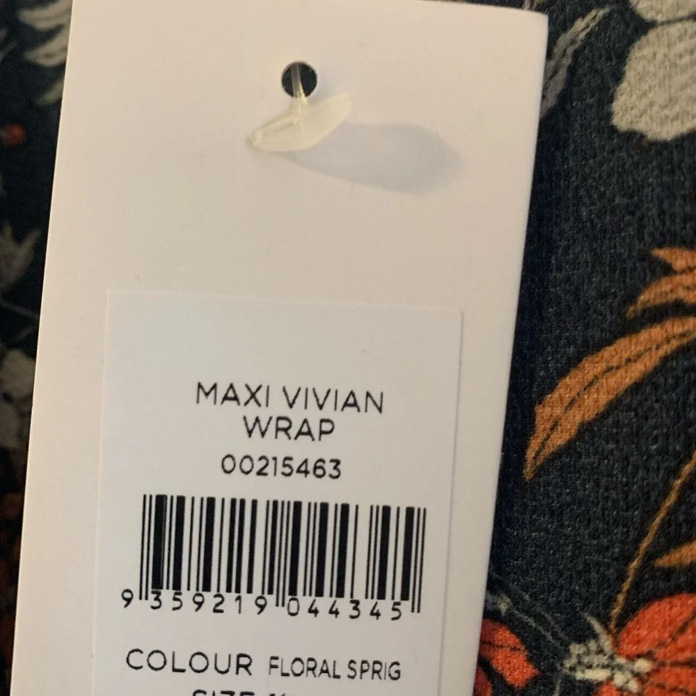 Evans Women's Plus Size Vivian Wrap Maxi Dress - Navy Sz18 - Picture 3 of 7